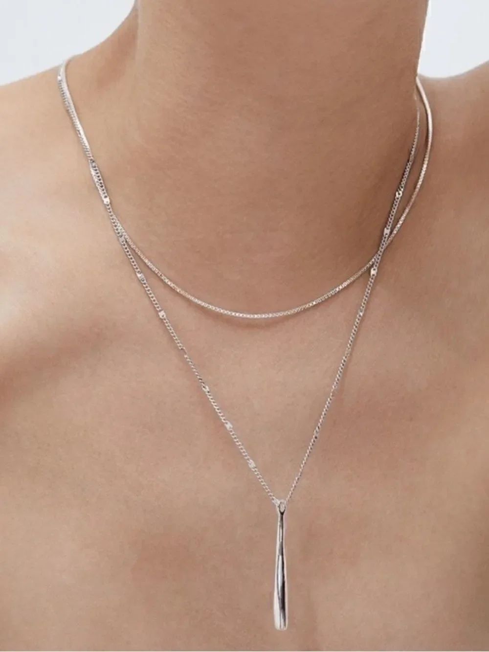 Jenny Bird Leena Pendant Necklace Silver